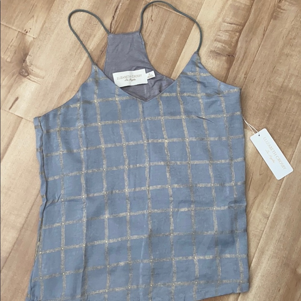 satin cami, Elizabeth Crosby, size M